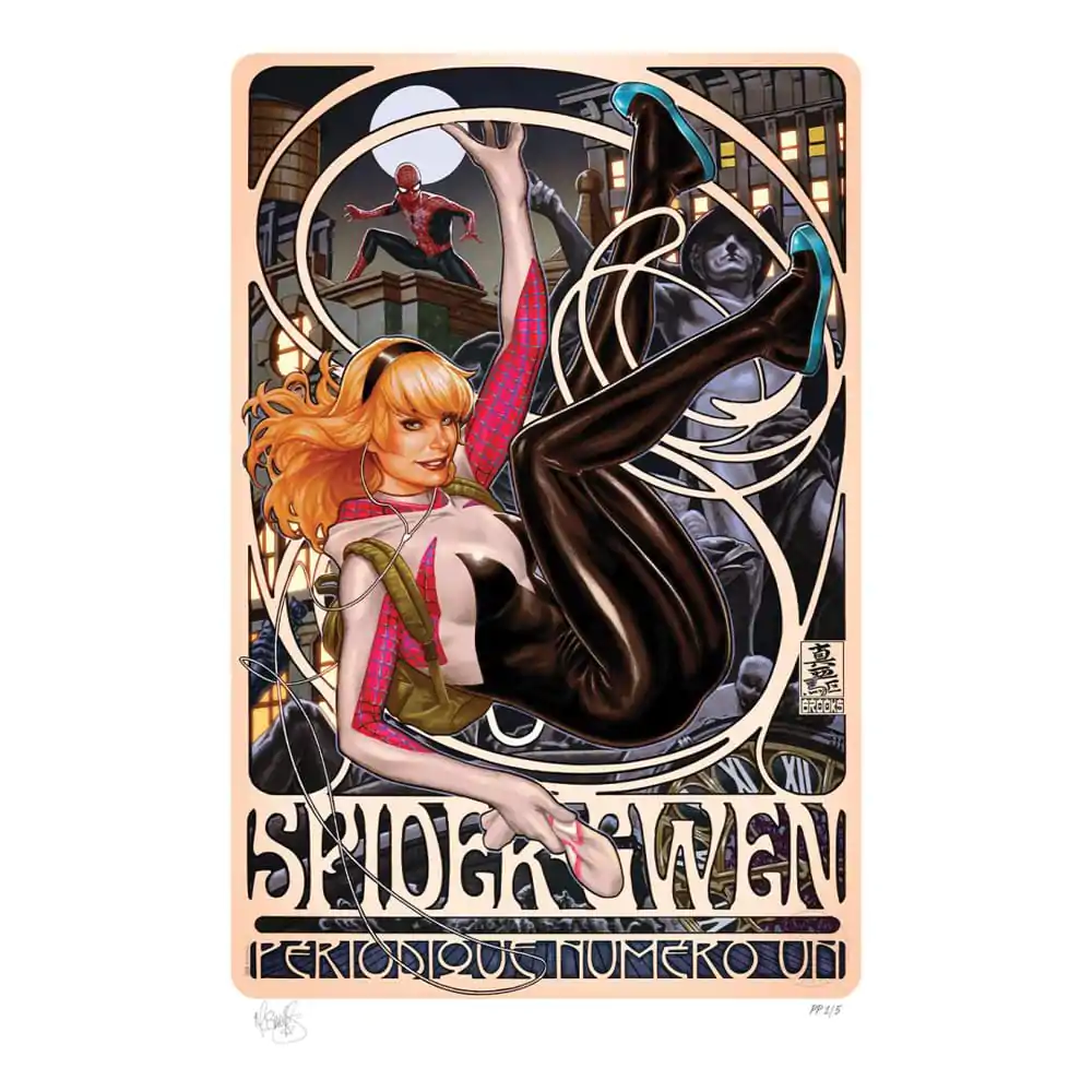 Marvel Art Print Spider-Gwen: Périodique Numéro Un 46 x 61 cm - unframed termékfotó