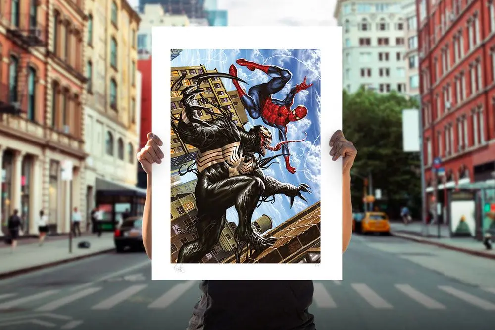 Marvel Art Print Spider-Man vs Venom 46 x 61 cm - unframed product photo