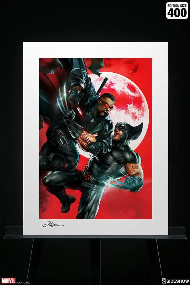 Marvel Art Print Wolverine vs Blade 46 x 61 cm - unframed termékfotó