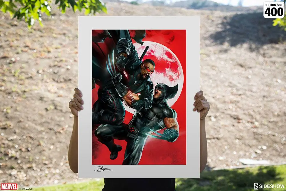 Marvel Art Print Wolverine vs Blade 46 x 61 cm - unframed termékfotó