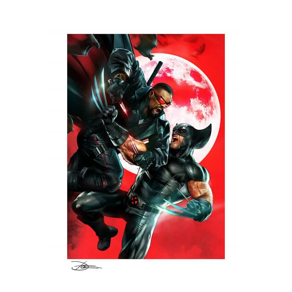 Marvel Art Print Wolverine vs Blade 46 x 61 cm - unframed termékfotó