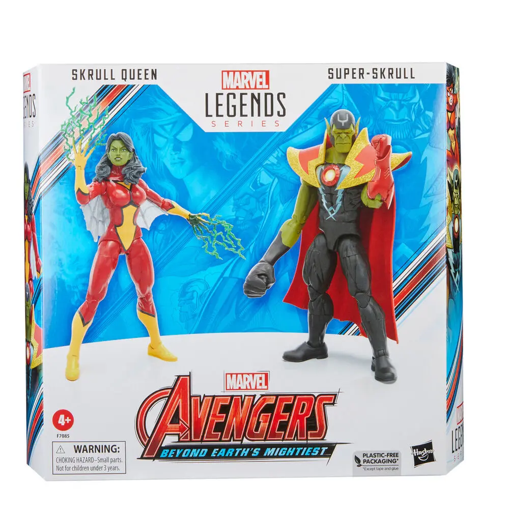 Avengers Marvel Legends Action Figures Skrull Queen & Super-Skrull 15 cm termékfotó