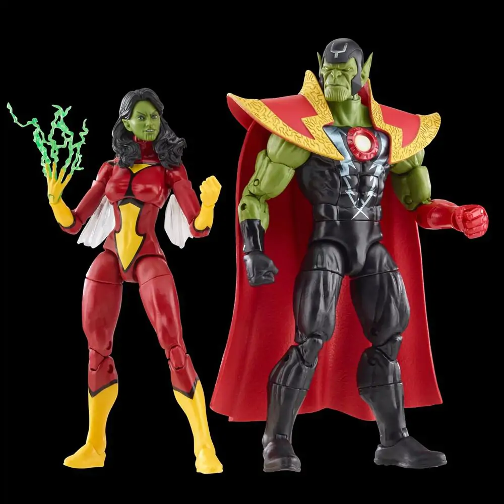 Avengers Marvel Legends Action Figures Skrull Queen & Super-Skrull 15 cm product photo