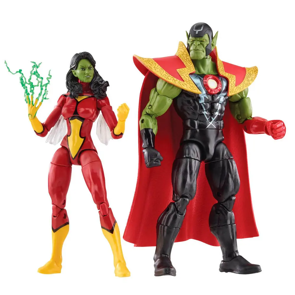 Avengers Marvel Legends Action Figures Skrull Queen & Super-Skrull 15 cm termékfotó