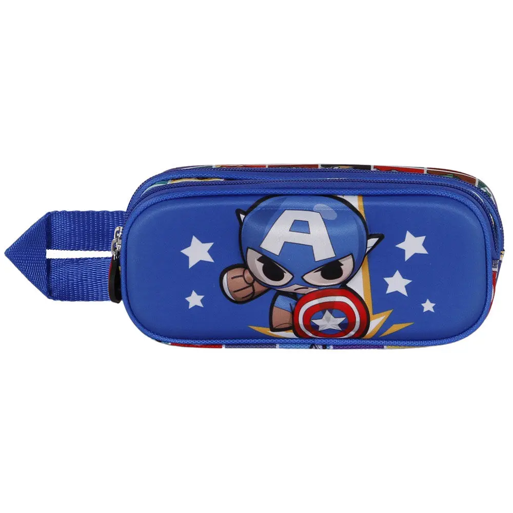 Marvel Avengers Captain America Punch 3D double pencil case product photo