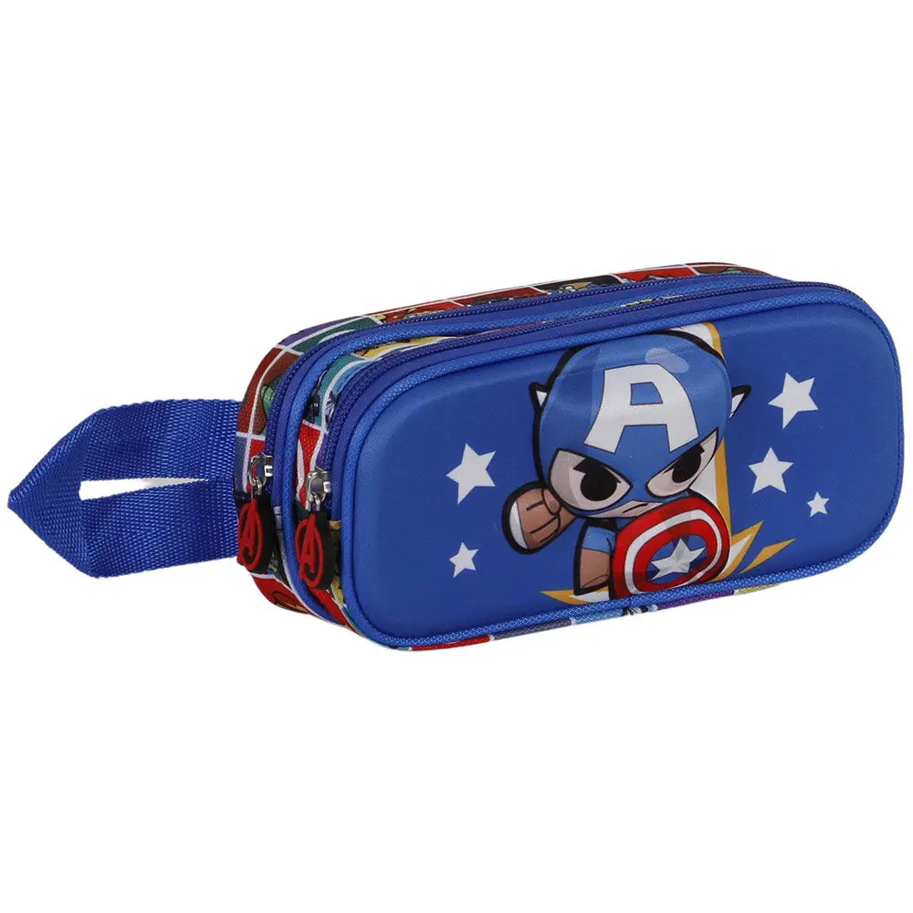 Marvel Avengers Captain America Punch 3D double pencil case product photo
