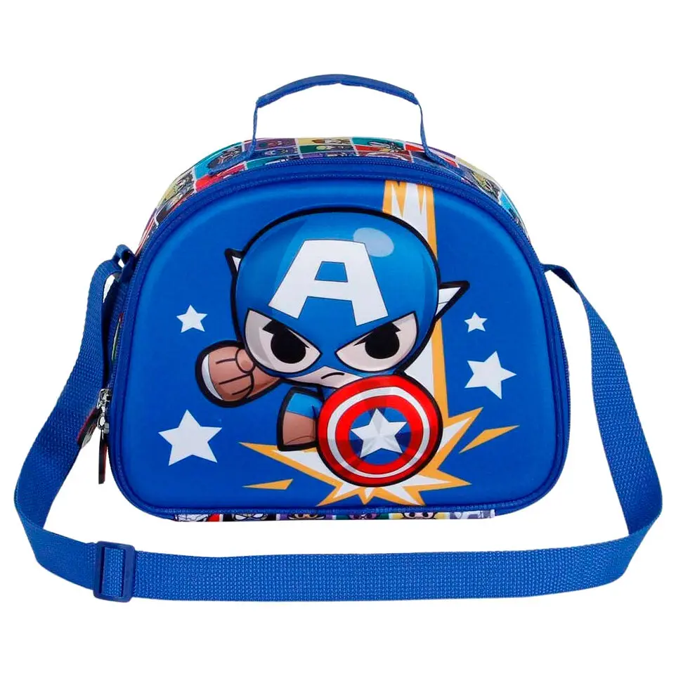 Marvel Avengers Captain America Punch 3D lunch bag termékfotó
