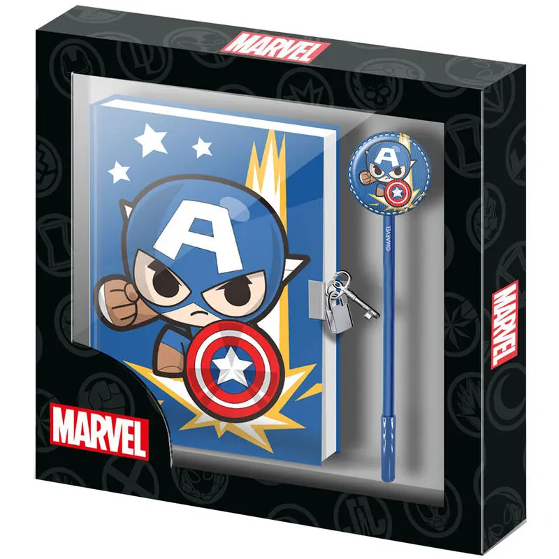Marvel Avengers Captain America Punch set diary + pen product photo