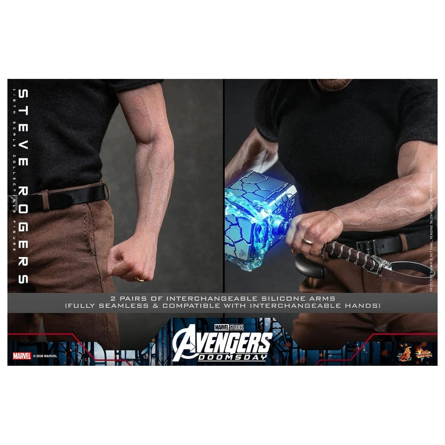 Marvel Avengers: Doomsday Movie Masterpiece Action Figure 1/6 Steve Rogers (Deluxe Version) 31 cm product photo