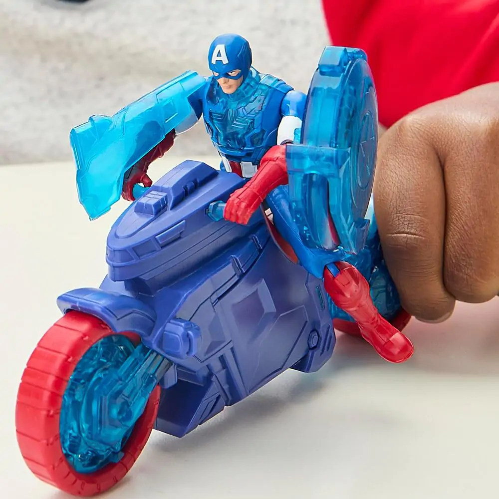 Marvel Avengers Motorbike Shield Thrower + Captain America figure product photo