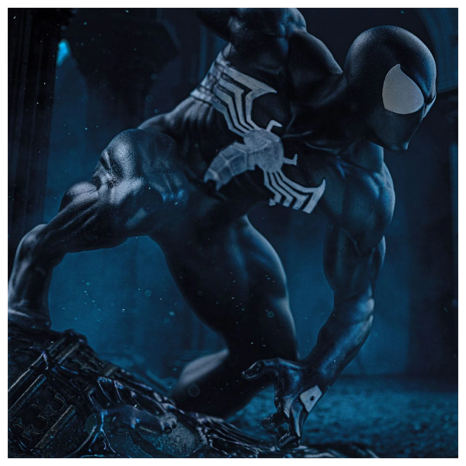 Marvel BDS Art Scale Statue 1/10 Spider-Man Black Costume 20 cm product photo