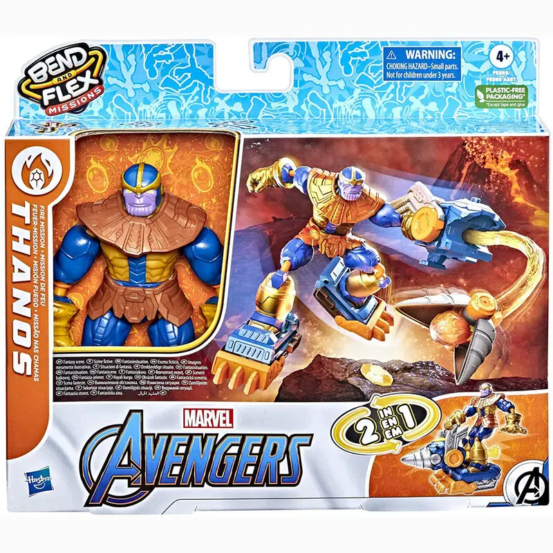 Marvel Bend and Flex Missions Thanos figure 15cm product photo