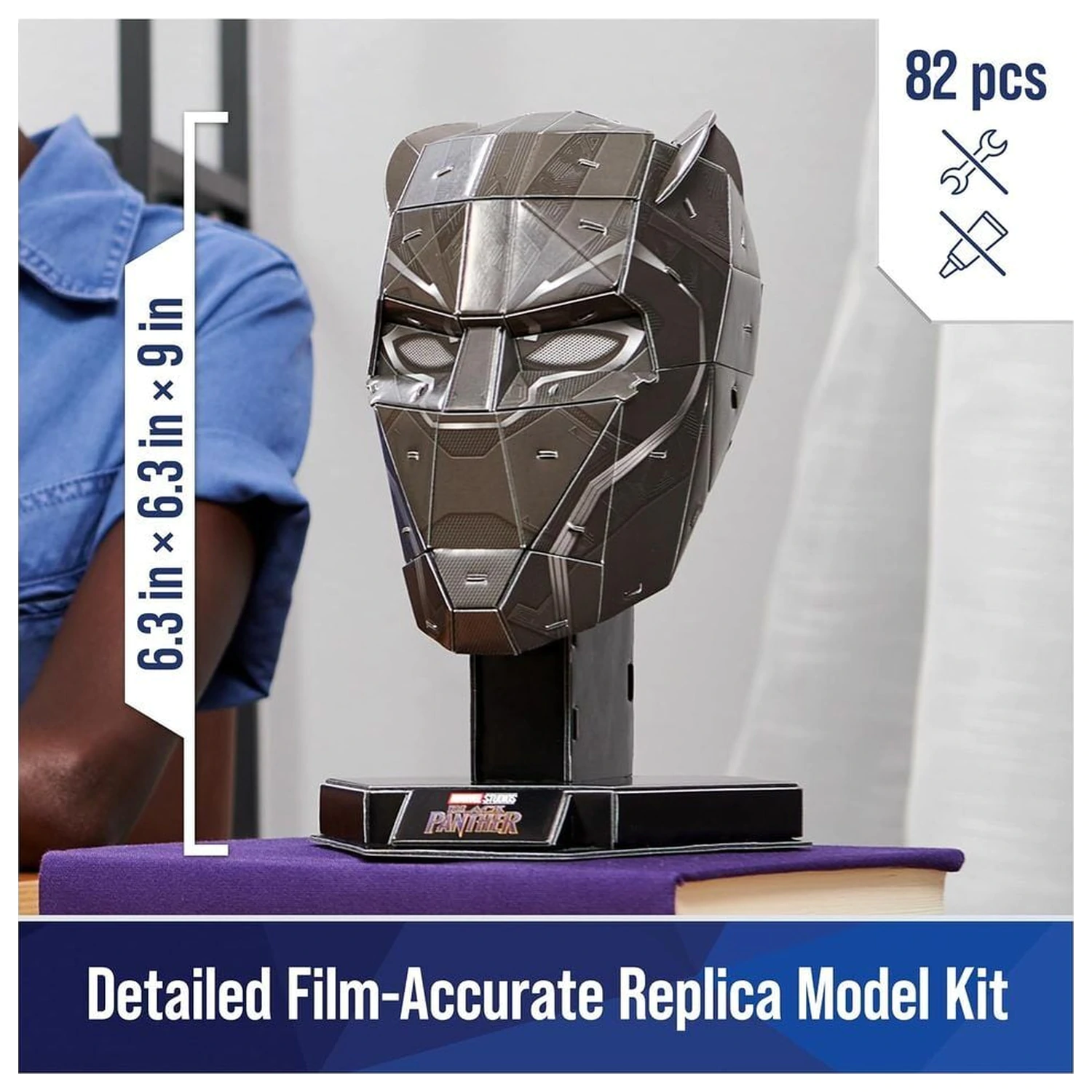 Marvel Black Panther bust 3D puzzle product photo