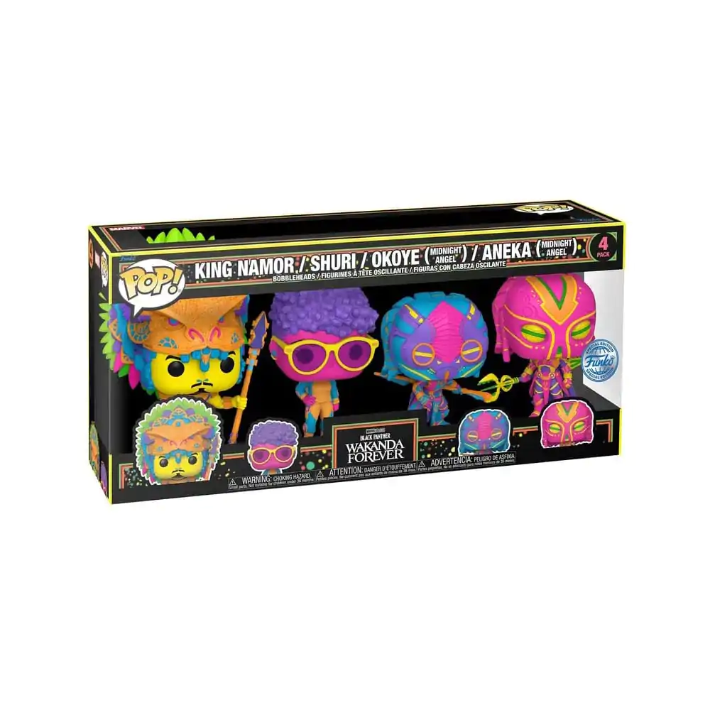 Marvel POP! Movies Vinyl Figure 4-Pack Black Panther Wakanda Forever S2 9 cm product photo