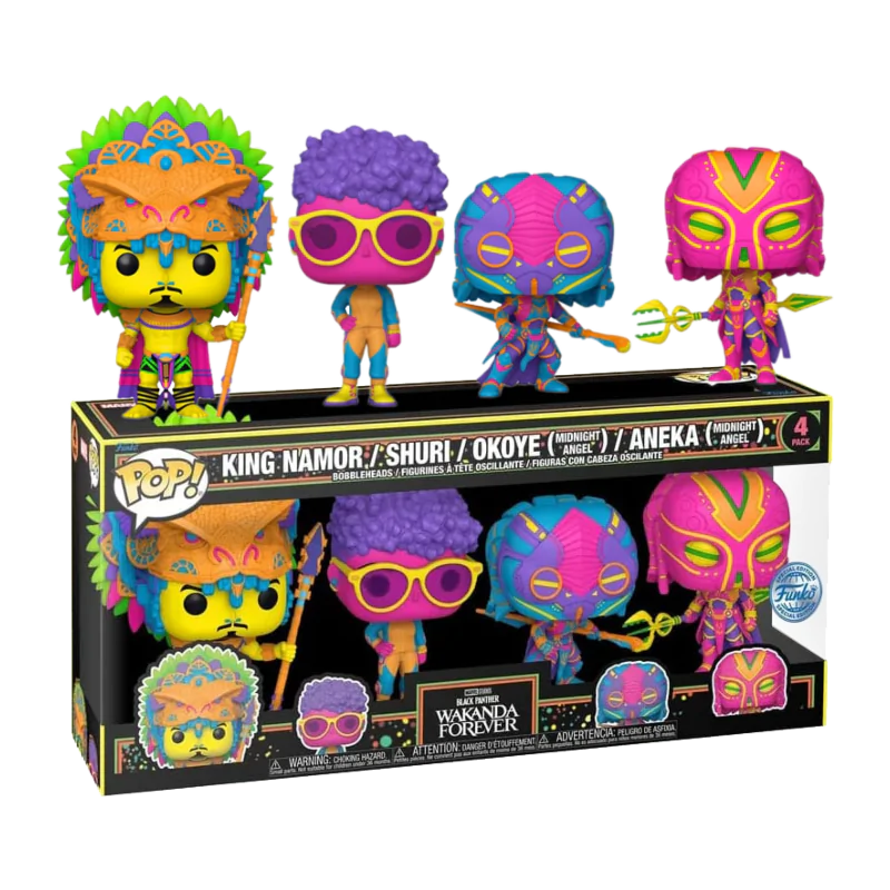 Marvel POP! Movies Vinyl Figure 4-Pack Black Panther Wakanda Forever S2 9 cm product photo