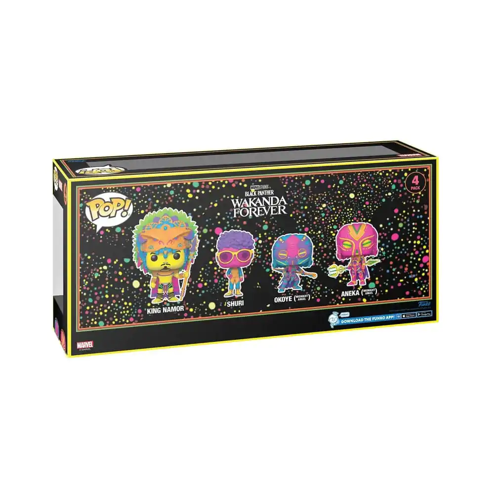 Marvel POP! Movies Vinyl Figure 4-Pack Black Panther Wakanda Forever S2 9 cm product photo