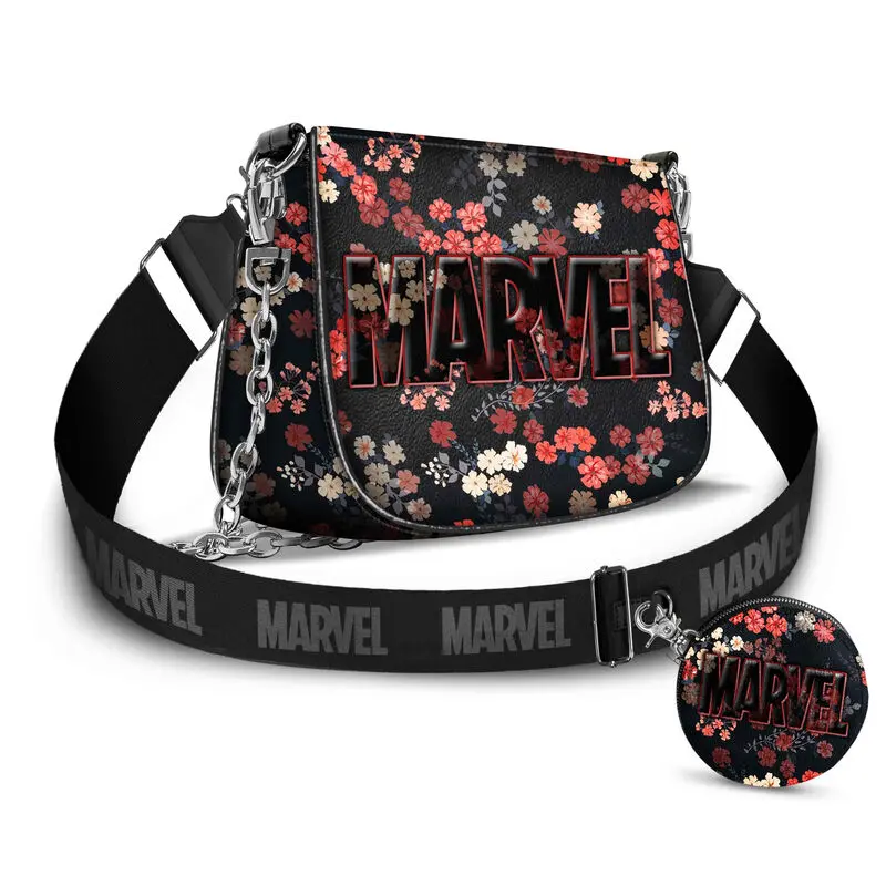 Marvel IHoney Shoulder Bag &amp; Card Holder / Cookie Mini Purse Bloom product photo