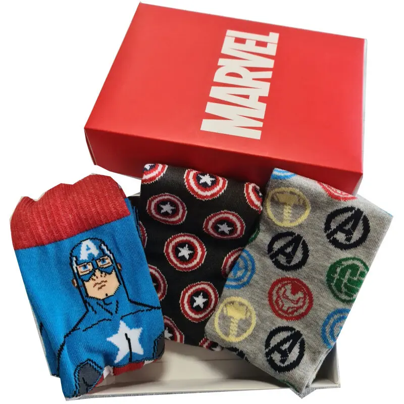 Marvel Avengers assorted pack 3 socks adult termékfotó