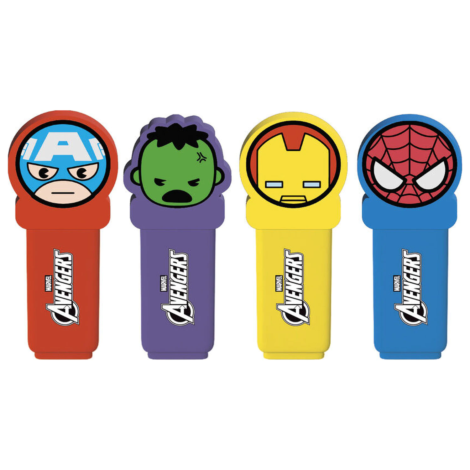 Marvel Avengers set of 4 highlighters with topper product photo