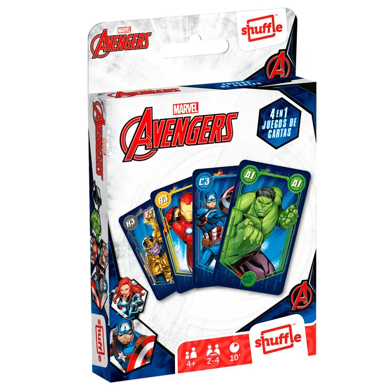 Marvel Avengers Shuffle 4 in 1 card game product photo