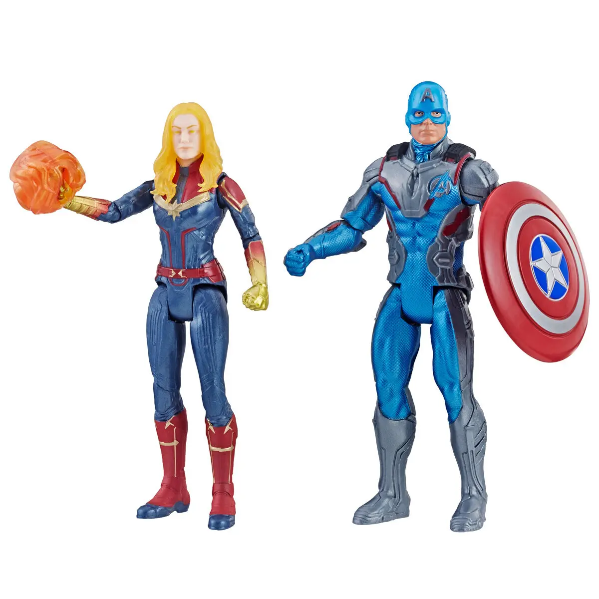 Marvel Avengers Captain America and Captain Marvel set figures product photo