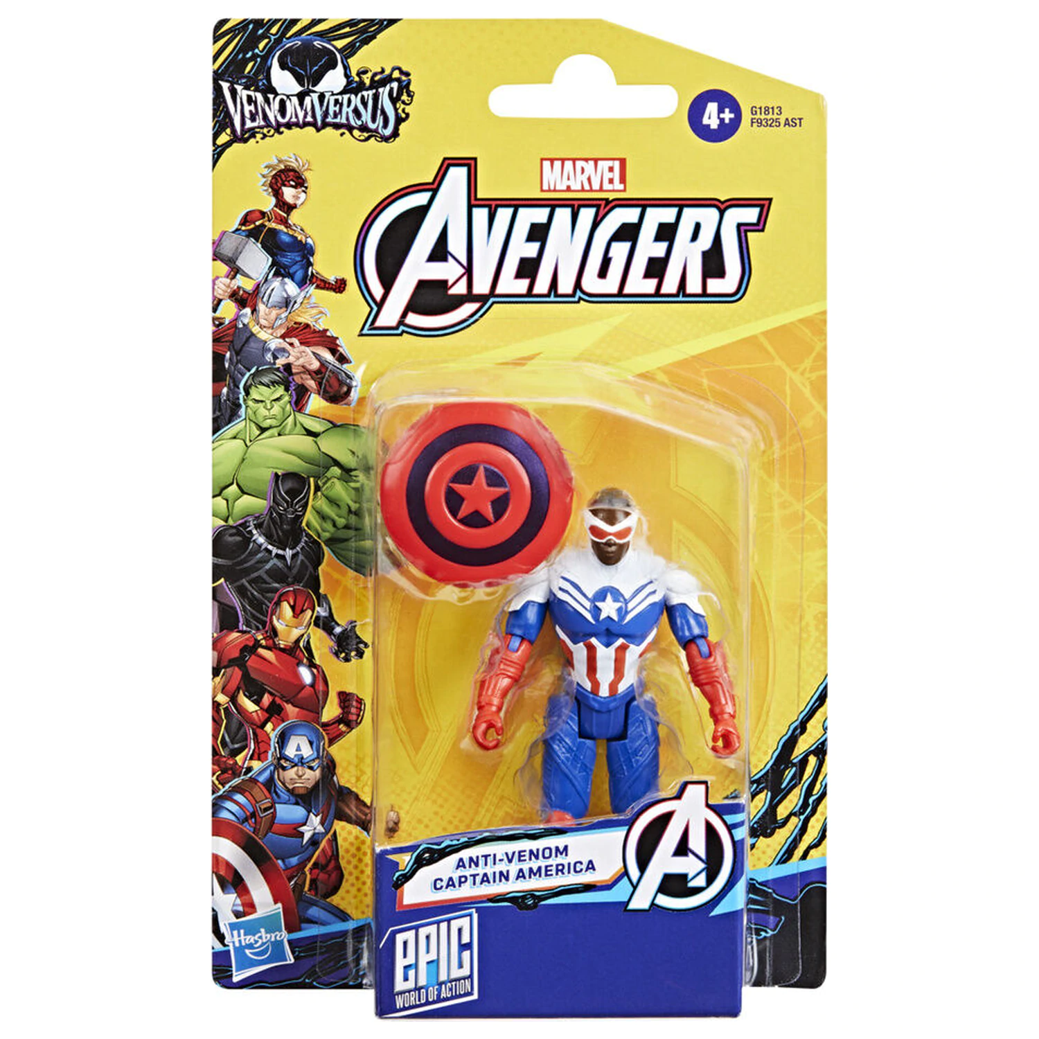 Marvel Avengers Anti-Venom Captain America figure 10cm product photo