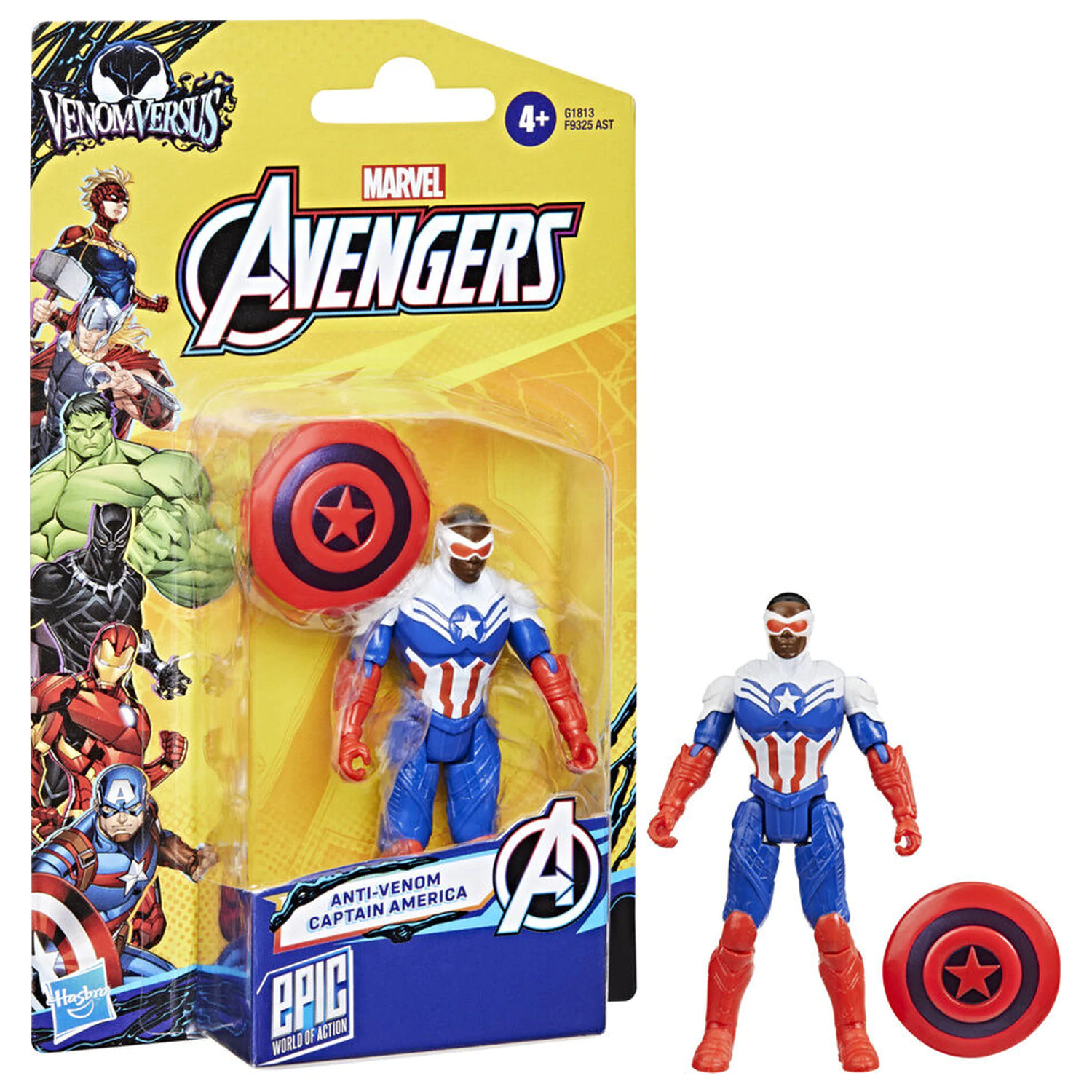 Marvel Avengers Anti-Venom Captain America figure 10cm product photo