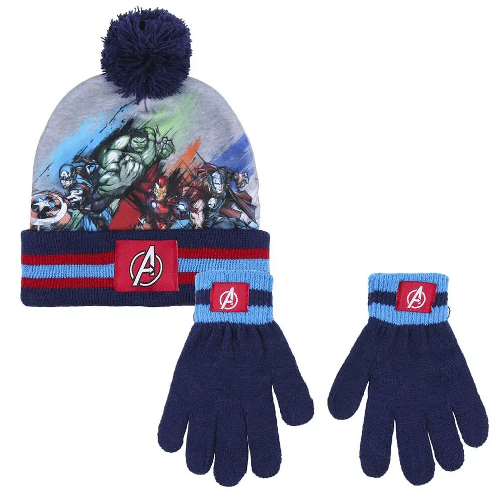 Marvel Avengers set hat gloves product photo