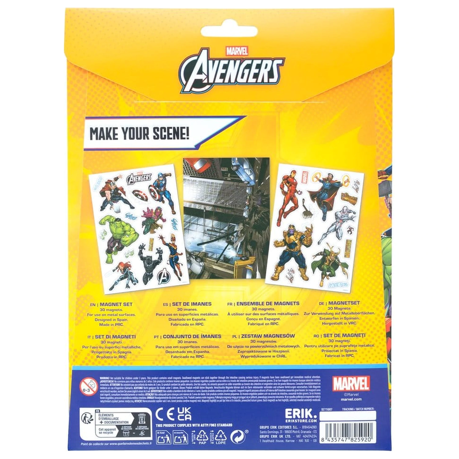 Marvel Die-Cut Magnet Set Avengers  product photo