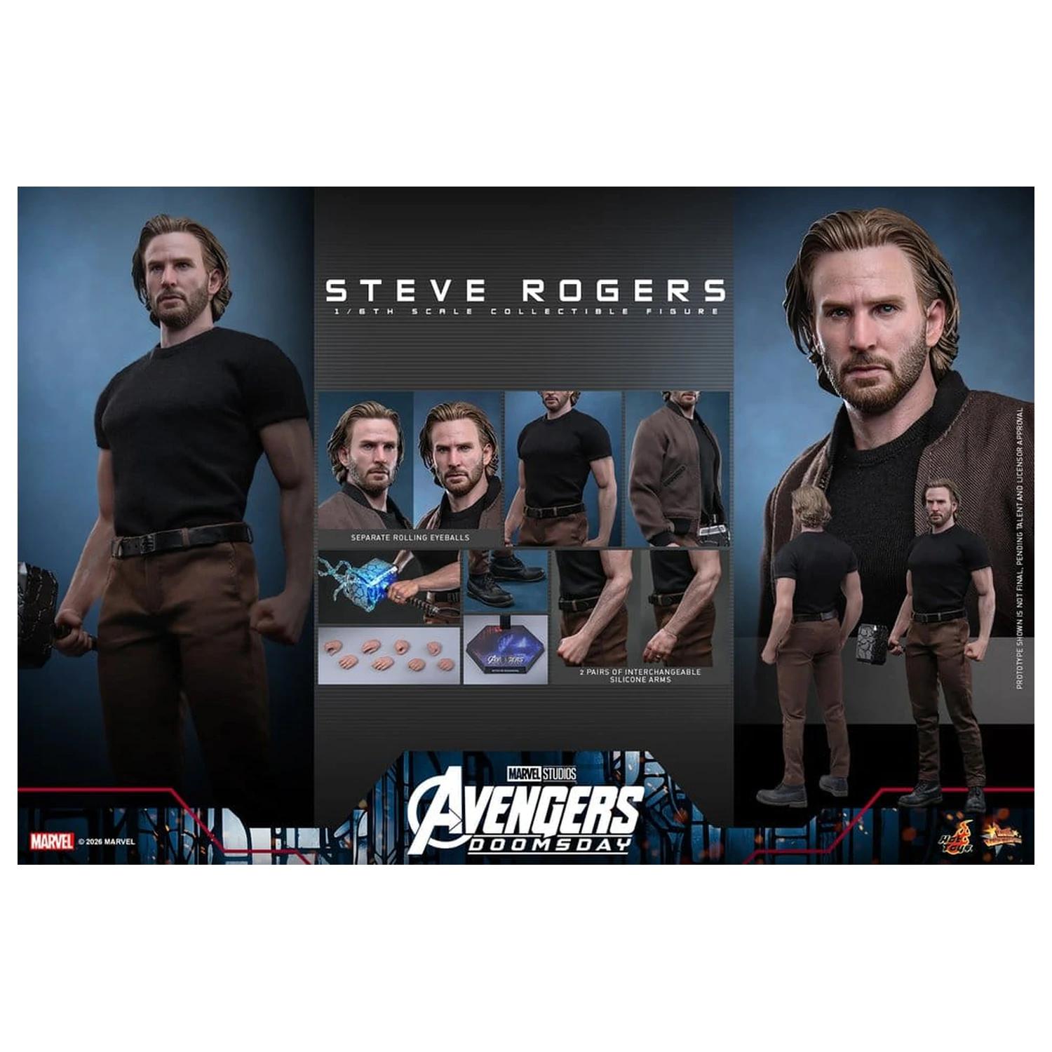 Marvel Avengers: Doomsday Movie Masterpiece Action Figure 1/6 Steve Rogers 31 cm product photo