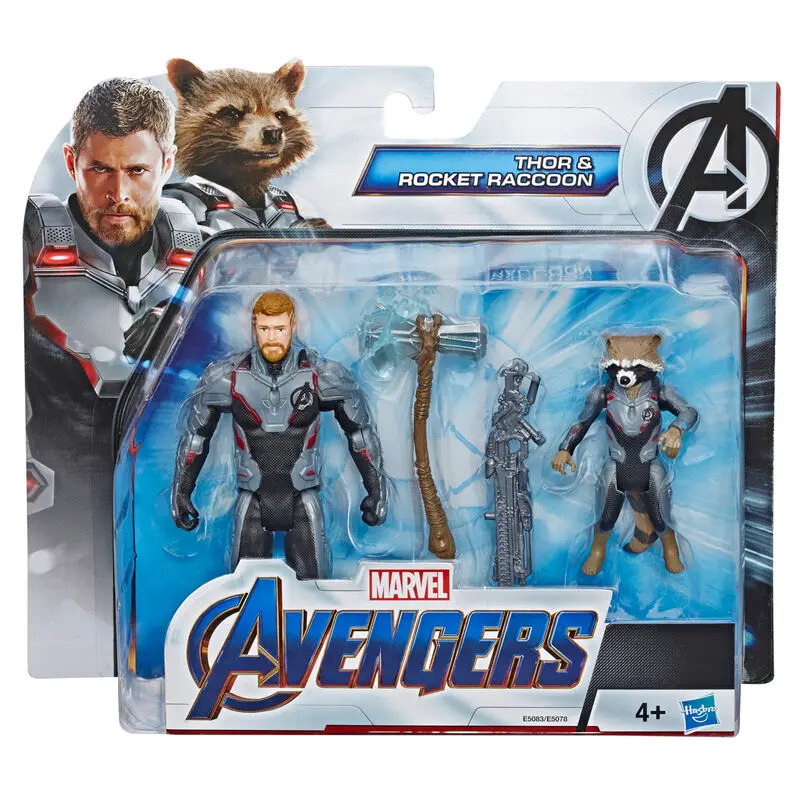 Marvel Avengers Thor and Raccoon set figures product photo