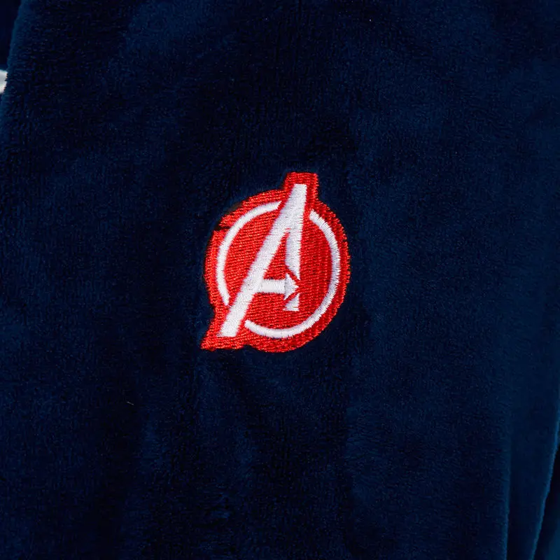 Marvel Avengers Infinity War Captain America mens fleece bathrobe product photo