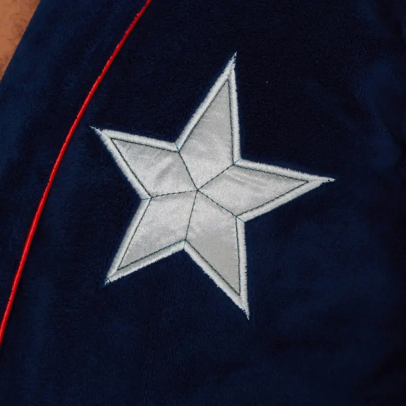 Marvel Avengers Infinity War Captain America mens fleece bathrobe product photo