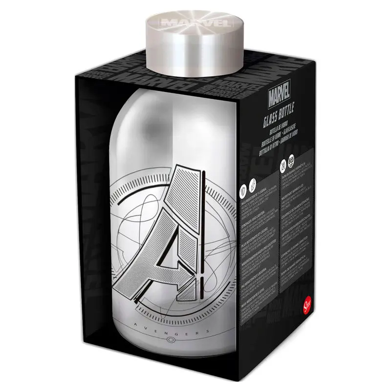 Marvel Avengers glass bottle 620ml termékfotó