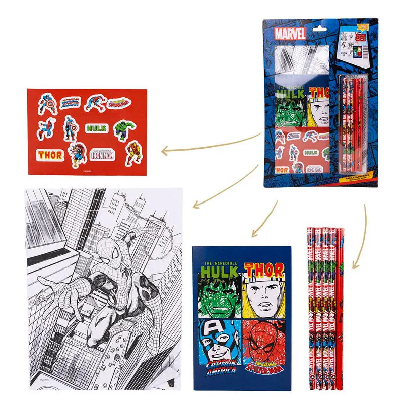 Marvel Avengers Colouring stationery set product photo