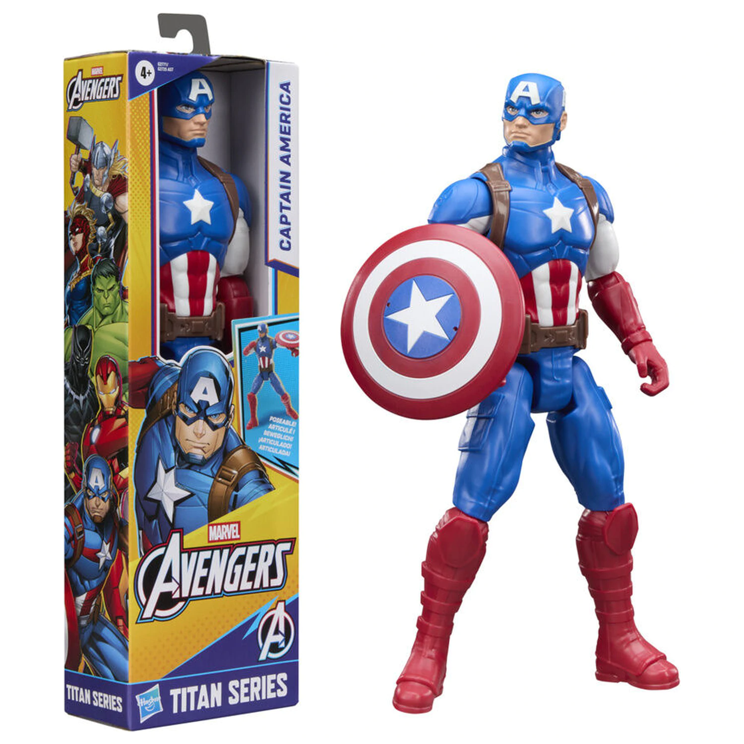 Marvel Avengers Titan Series Captain America figure 30cm product photo
