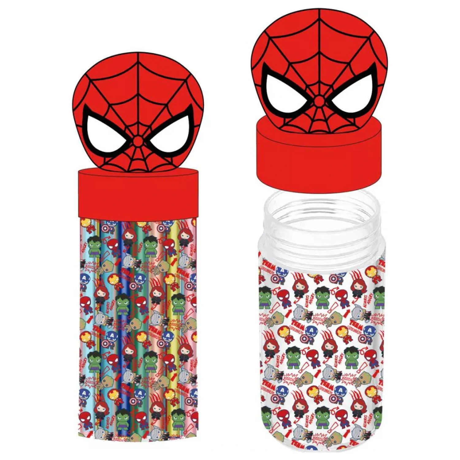 Spider-Man Marvel 18-piece felt-tip pen set in 3D holder product photo