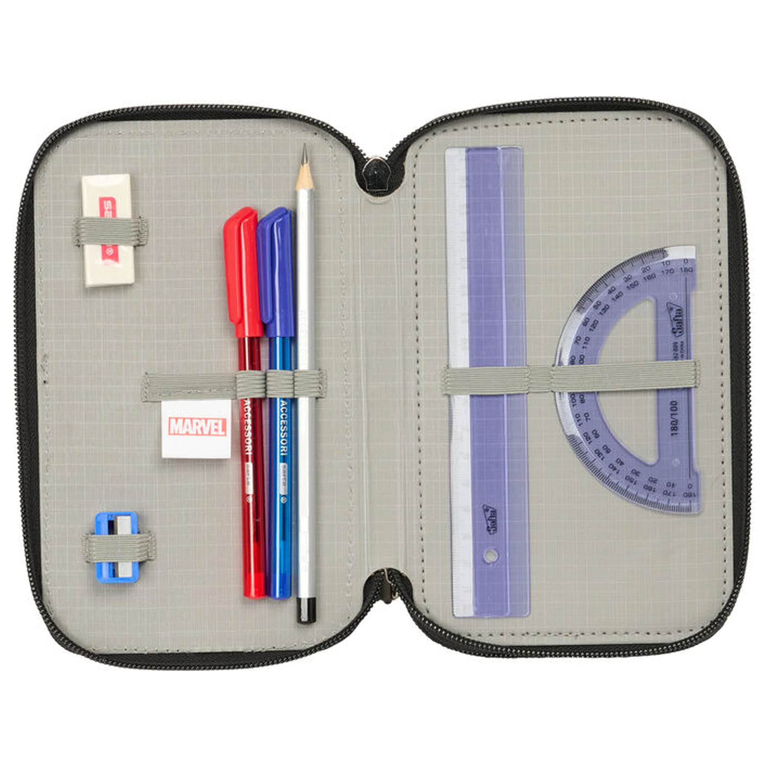 Marvel Avengers triple pencil case 37pcs product photo