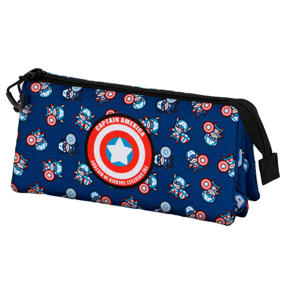 Marvel Captain America Plus Brave triple pencil case product photo