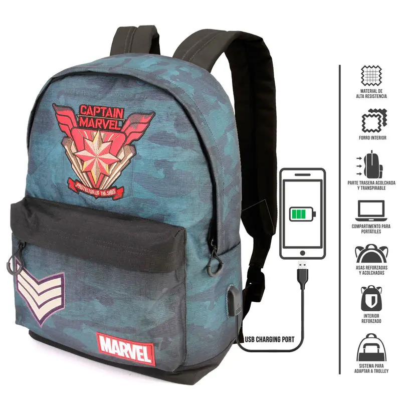 Marvel Captain Marvel adaptable backpack 42cm product photo