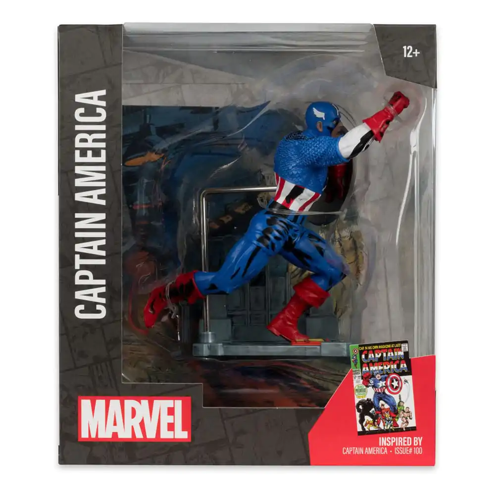 Marvel Collection PVC Statue 1/10 Captain America (Captain America #100) 12 cm termékfotó