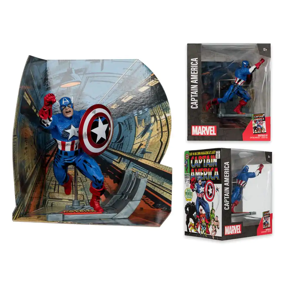 Marvel Collection PVC Statue 1/10 Captain America (Captain America #100) 12 cm termékfotó