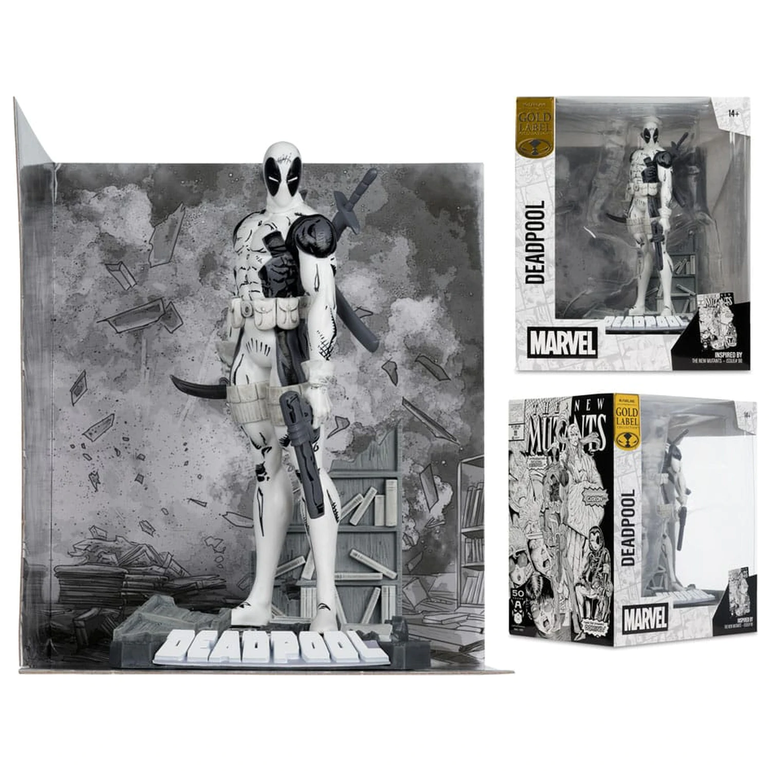 Marvel Collection PVC Statue 1/10 Deadpool (The New Mutants #98) (Line Art) (Gold Label) 17 cm product photo