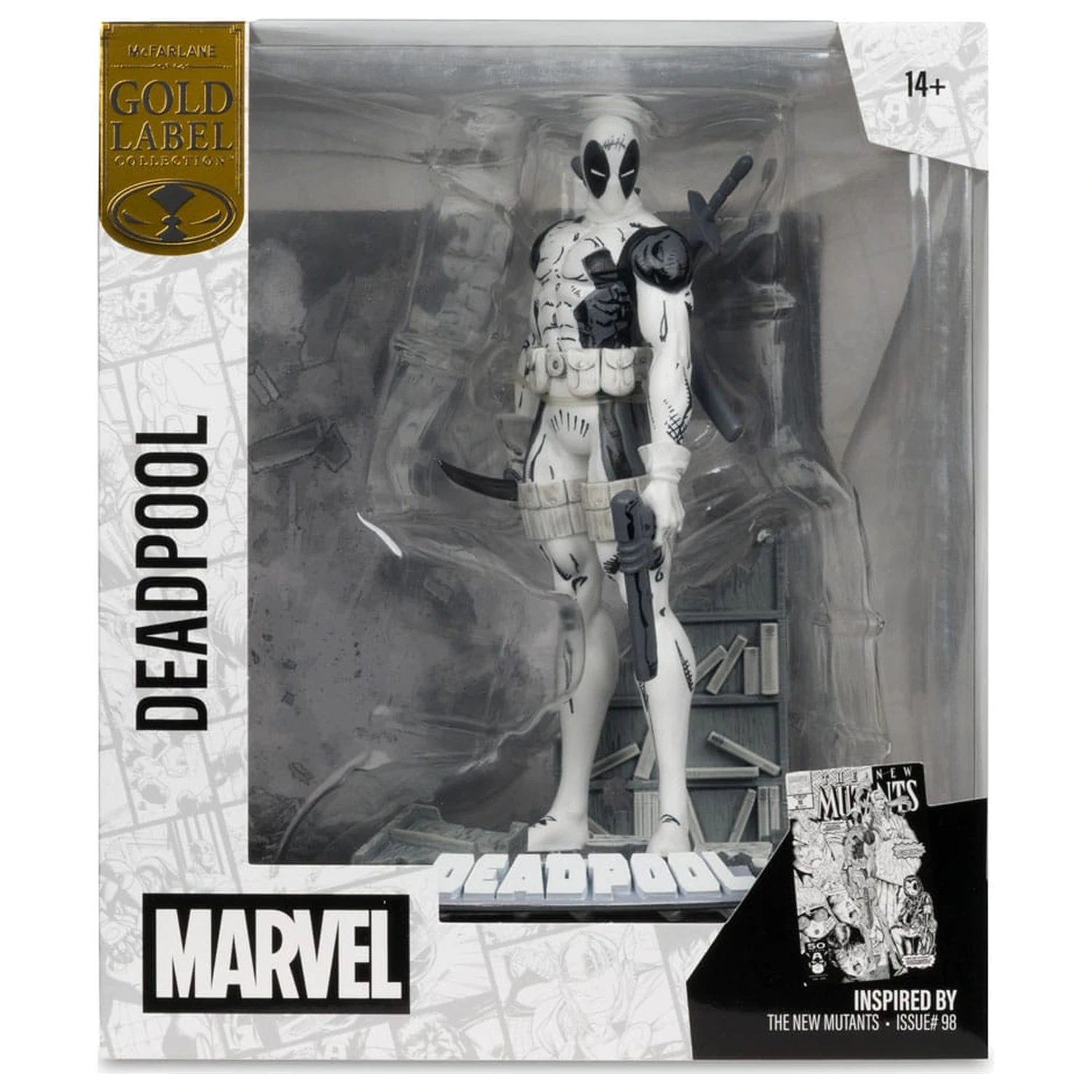 Marvel Collection PVC Statue 1/10 Deadpool (The New Mutants #98) (Line Art) (Gold Label) 17 cm product photo