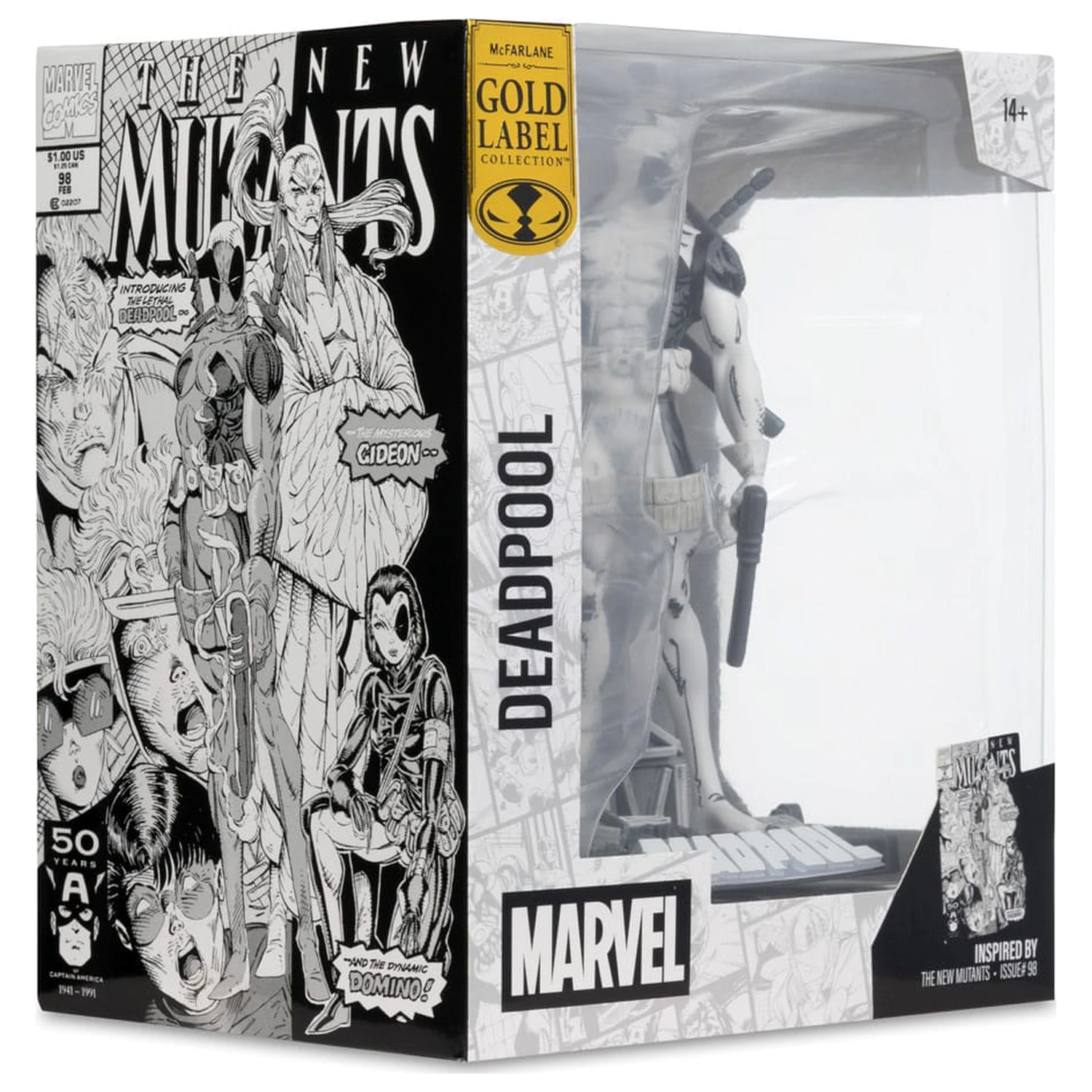 Marvel Collection PVC Statue 1/10 Deadpool (The New Mutants #98) (Line Art) (Gold Label) 17 cm product photo