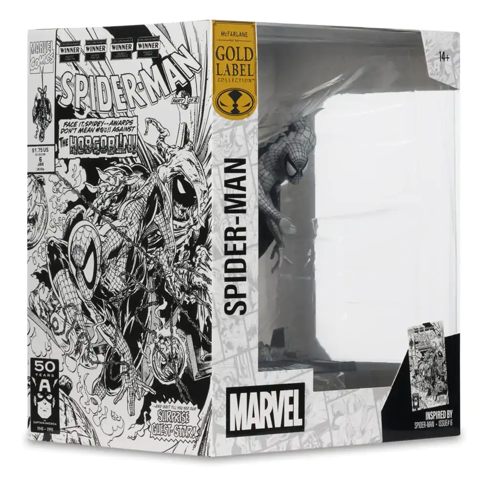 Marvel Collection PVC Statue 1/10 Spider-Man (Spider-Man #6)(Line Art)(Gold Label) 10 cm product photo