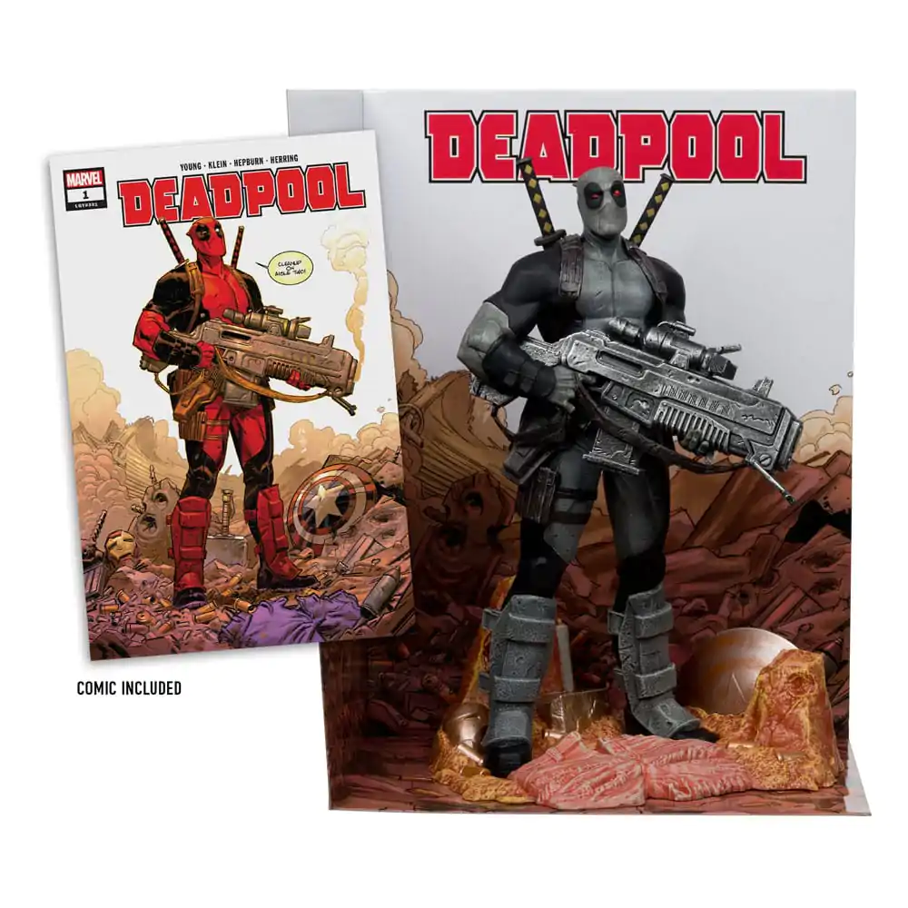 Marvel Collection PVC Statue 1/6 Deadpool (Deadpool #1)(Grey Suit Chase) 27 cm product photo