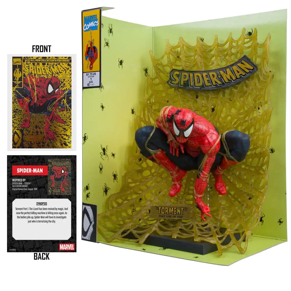 Marvel Collection PVC Statue 1/6 Spider-Man (Spider-Man # 1) (Gold Edition) (Gold Label) 15 cm product photo