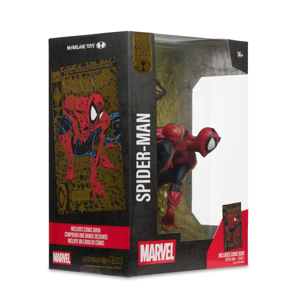Marvel Collection PVC Statue 1/6 Spider-Man (Spider-Man # 1) (Gold Edition) (Gold Label) 15 cm product photo