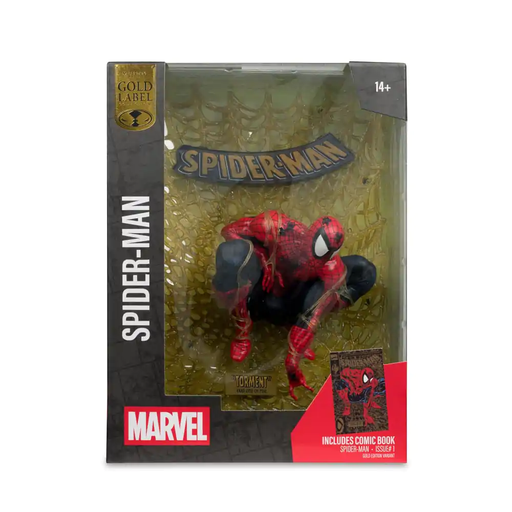 Marvel Collection PVC Statue 1/6 Spider-Man (Spider-Man # 1) (Gold Edition) (Gold Label) 15 cm product photo